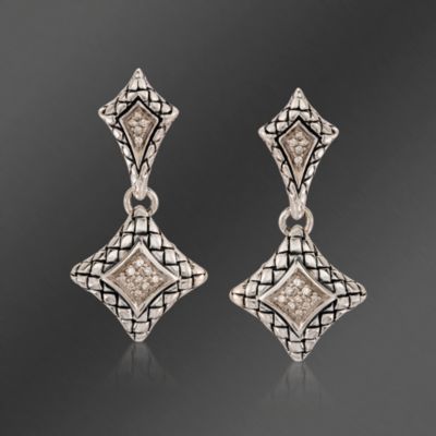Scott Kay .14 ct. t.w. Diamond Earrings in Sterling Silver &mdash; Alt Image 1