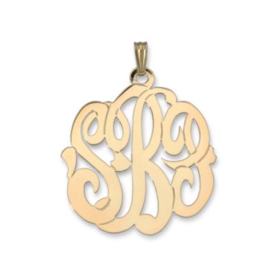 14kt Yellow Gold Interlocking Monogrammed Pendant  &mdash; Alt Image 1