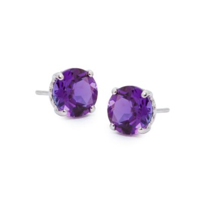 3.00 ct. t.w. Amethyst Studs In 14kt White Gold &mdash; Alt Image 1