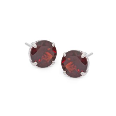 4.50 ct. t.w. Garnet Studs In 14kt White Gold &mdash; Alt Image 1