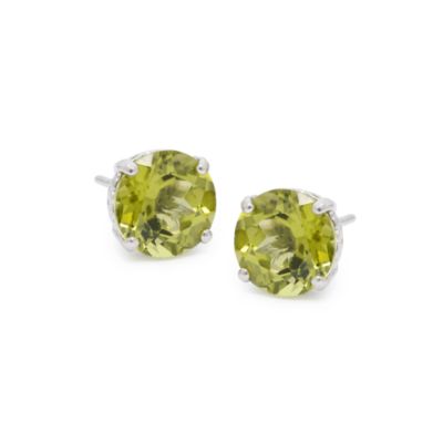 3.50 ct. t.w. Peridot Studs In 14kt White Gold &mdash; Alt Image 1