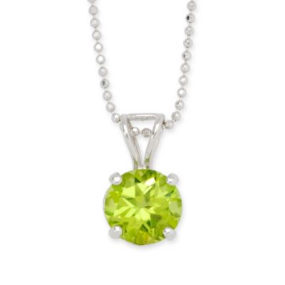 2.00 ct. t.w. Peridot Necklace in 14kt White Gold. 16" &mdash; Alt Image 1