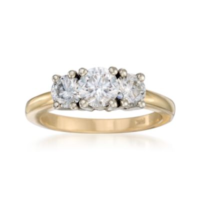 1.51 ct. t.w. Diamond Engagement Ring In 14kt Two-Tone Gold. Size 7 &mdash; Alt Image 1