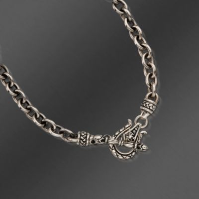 Scott Kay Sterling Silver and 18kt Gold Necklace. 16" &mdash; Alt Image 2