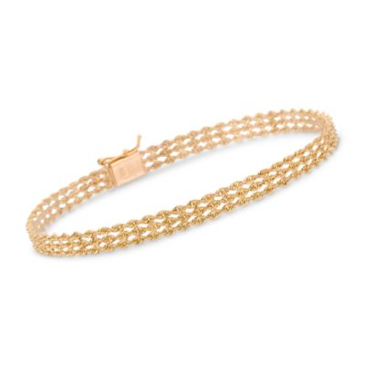 14kt Yellow Gold Rope Bracelet &mdash; Alt Image 1