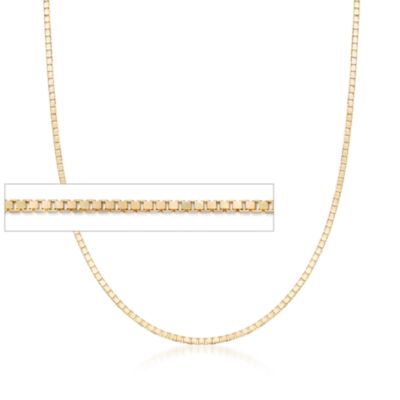 14kt Yellow Gold 1mm Box Chain Necklace &mdash; Alt Image 1