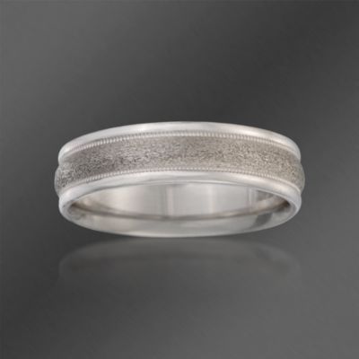 Scott Kay 6mm Men's 19kt White Gold Wedding Ring. Size 10 &mdash; Alt Image 1