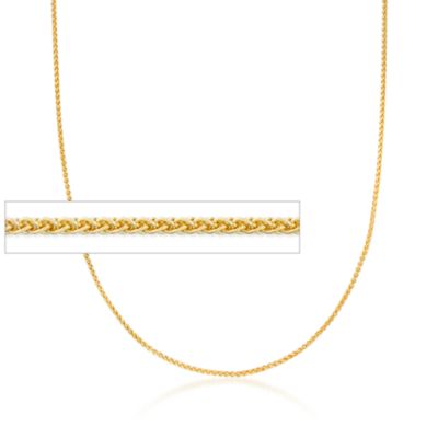 14kt Yellow Gold 1.2mm Wheat Chain Necklace &mdash; Alt Image 1