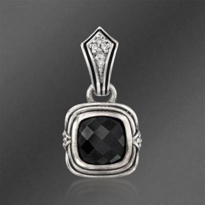 Scott Kay Black Onyx Enhancer Slide With Diamond In Sterling Silver &mdash; Alt Image 1