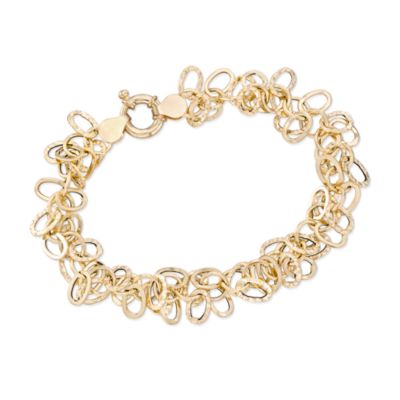 14kt Italian Yellow Gold Multi-Link Bracelet &mdash; Alt Image 1