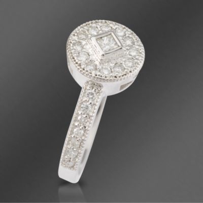 Charriol Signature Collection .35 ct. t.w. Diamond Ring in 18kt White Gold. Size 6.5 &mdash; Alt Image 2