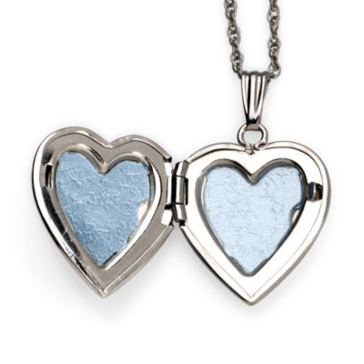 Diamond Locket In 14kt White Gold 18" &mdash; Alt Image 2