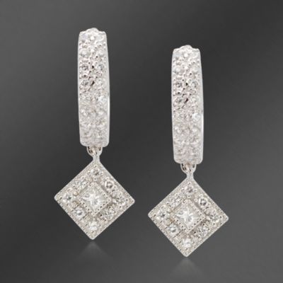 Charriol .35 ct. t.w. Signature Collection Diamond Earrings In 18kt White Gold &mdash; Alt Image 1
