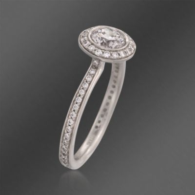 Ritani 1.06 ct. t.w. Diamond Engagement Ring in Platinum. Size 7 &mdash; Alt Image 3
