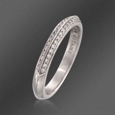 Ritani .19 ct. t.w. Diamond Wedding Ring in Platinum. Size 7 &mdash; Alt Image 3