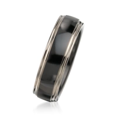 Men's 7mm Titanium Wedding Ring &mdash; Alt Image 2