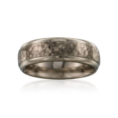 Men's Titanium Wedding Ring &mdash; Alt Image 1
