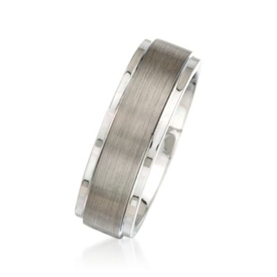 Men's 7mm Tungsten Carbide Wedding Ring &mdash; Alt Image 2
