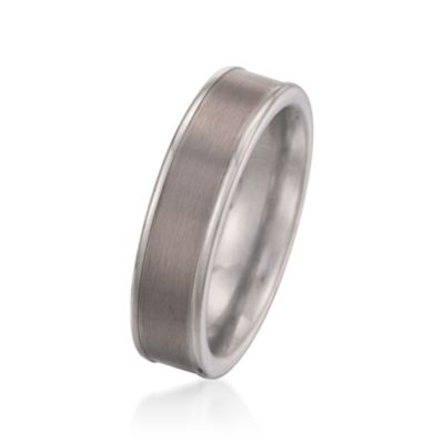 Men's 6mm Tungsten Carbide Wedding Ring &mdash; Alt Image 2