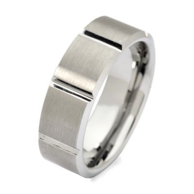 Men's 10mm Tungsten Carbide Wedding Ring. Size 13 &mdash; Alt Image 2