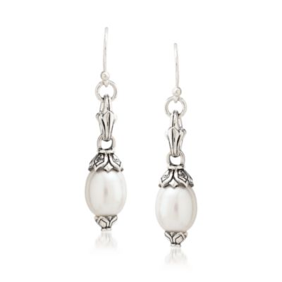 Scott Kay 9mm Cultured Pearl Dangle Earrings  &mdash; Alt Image 1
