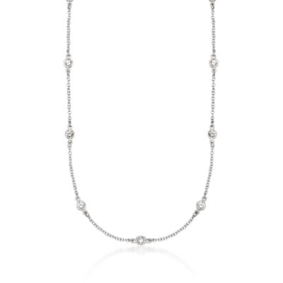 1.00 ct. t.w. CZ Necklace in Sterling Silver &mdash; Alt Image 1