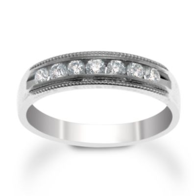 .25 ct. t.w. 7-Stone Diamond Wedding Ring In Platinum. Size 6.5 &mdash; Alt Image 1
