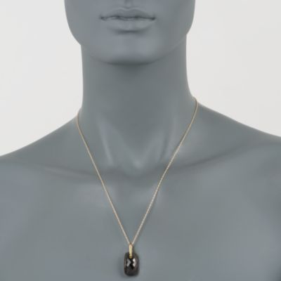 13.00 Carat Smoky Quartz Necklace in 14kt Yellow Gold &mdash; Alt Image 4