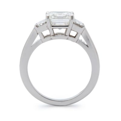 2.00 Carat Certified Diamond 3-Stone Engagement Ring With .47 ct. t.w. Diamonds In Platinum. Size 6 &mdash; Alt Image 2