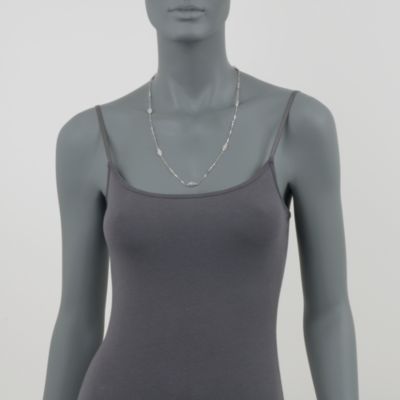 .20 ct. t.w. Diamond Filigree Station Necklace in Sterling Silver &mdash; Alt Image 2