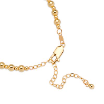 14kt Yellow Gold Graduated 4-10mm Bead Necklace. 17.5" &mdash; Alt Image 3