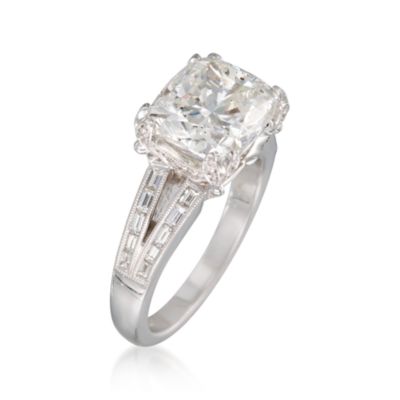 5.71 ct. t.w. Certified Diamond Engagement Ring In 18kt White Gold. Size 7 &mdash; Alt Image 3