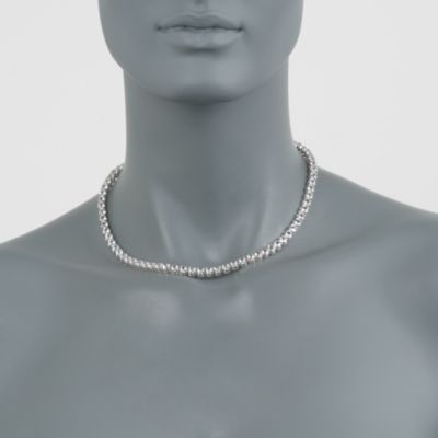 18.00 ct. t.w. White Topaz Tennis Necklace in Sterling Silver &mdash; Alt Image 2