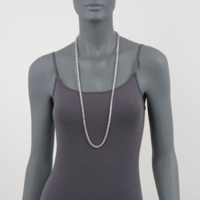 18.00 ct. t.w. White Topaz Tennis Necklace in Sterling Silver &mdash; Alt Image 6