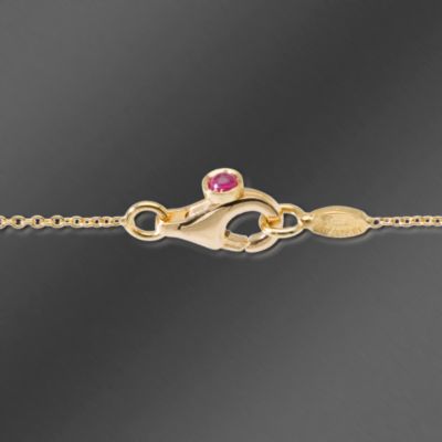 Roberto Coin .23 ct. t.w. Diamond Station Necklace in 18kt Yellow Gold. 16" &mdash; Alt Image 3