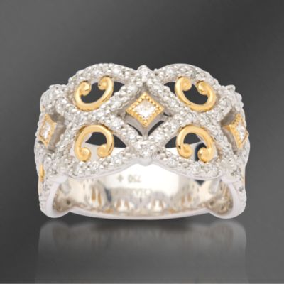 Charriol .87 ct. t.w. Diamond Ring In 18kt Two-Tone Gold. Size 6.5 &mdash; Alt Image 1