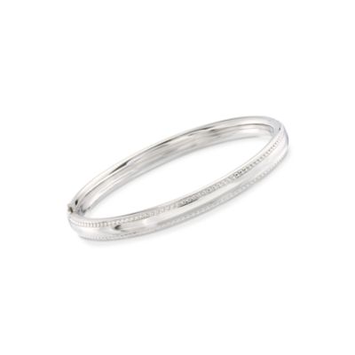 Child's Sterling Silver Bangle. 5" &mdash; Alt Image 1