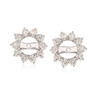 1.00 ct. t.w. Diamond Earring Jackets In 14kt White Gold &mdash; Alt Image 1