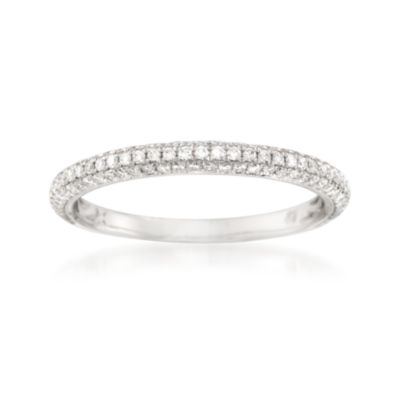 Simon G. .55 ct. t.w. Diamond Wedding Ring in 18kt White Gold &mdash; Alt Image 1