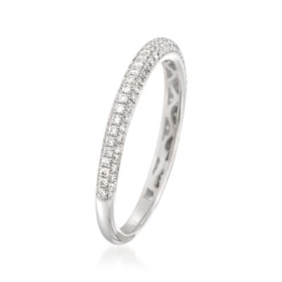 Simon G. .55 ct. t.w. Diamond Wedding Ring in 18kt White Gold &mdash; Alt Image 2