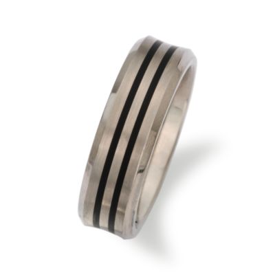 Men's 7mm Titanium Wedding Ring &mdash; Alt Image 2