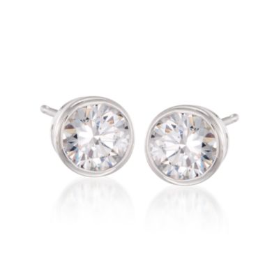 2.50 ct. t.w. CZ Earrings In Sterling Silver &mdash; Alt Image 1