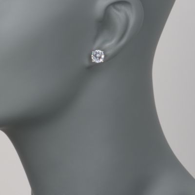 4.00 ct. t.w. CZ Stud Earrings in Sterling Silver &mdash; Alt Image 2