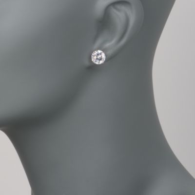 5.00 ct. t.w. CZ Earrings In 14kt White Gold  &mdash; Alt Image 2