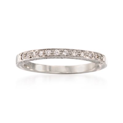 .14 ct. t.w. Engraved Diamond Ring in Platinum &mdash; Alt Image 1