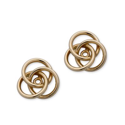 14kt Yellow Gold Love Knot Earring Jackets  &mdash; Alt Image 1
