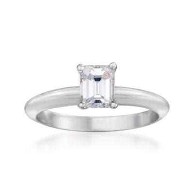 .72 Carat Diamond Solitaire Engagement Ring in 14kt White Gold. Size 5.75 &mdash; Alt Image 1