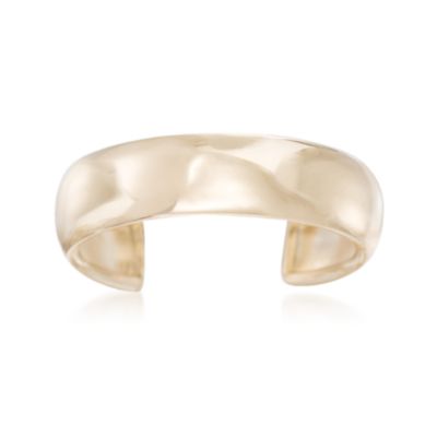 14kt Yellow Gold Wide Adjustable Toe Ring  &mdash; Alt Image 1