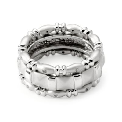 Set of Three .10 ct. t.w. Diamond Rings in Sterling Silver &mdash; Alt Image 4