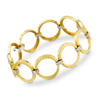 .20 ct. t.w. Diamond Bracelet In 14kt Two-Tone Gold. 7" &mdash; Alt Image 1